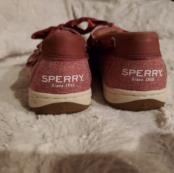 Sperry topsider women's 6.5 boat shoes in red! Super cute, like new! - Picture 10 of 13